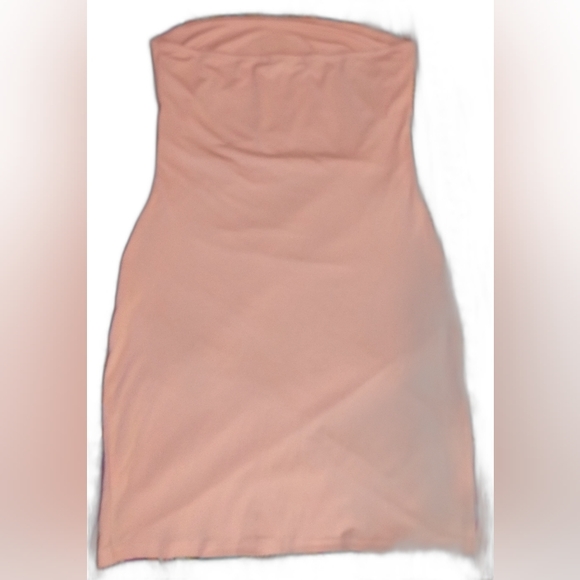 Shein strapless mini dress,old pink color, size S - Picture 2 of 4